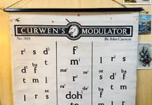 Load image into Gallery viewer, Modiwlator Sol Ffa cerddorol mawr, Hynafol a phrin John Curwen / Large, Rare Antique musical John Curwen Sol Ffa Modulator