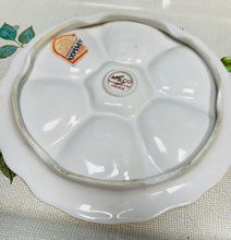 Load image into Gallery viewer, Plât wystrys a bwyd môr Majolica Ffrengig wedi'i baentio â llaw / French Majolica hand painted oyster and seafood plate