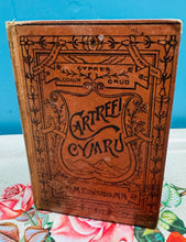 Load image into Gallery viewer, Llyfr Hynafol ‘Catrefi Cymru’ gan O.M.Edwards o 1896 / Antique book ‘Catrefi Cymru’ by O.M.Edwards from 1896