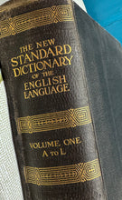 Load image into Gallery viewer, ‘The Standard Dictionary of the English Language - Volume 1 - A to L’ o / from 1920