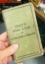 Load image into Gallery viewer, Argraffiad cyntaf o atlas Pratt’s o ffyrdd Lloegr a Cymru o 1905 / First Edition of Pratt’s Road Atlas of England and Wales from 1905