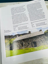 Load image into Gallery viewer, Llyfr clawr caled dwyieithog CBHC ‘Darganfod Tai Hanesyddol Eryri’ o 2014 / Hardback copy of bilingual RCAHMW ‘Discovering the Historic Houses of Snowdonia’ book from 2014