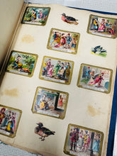 Load image into Gallery viewer, Llyfr Scrap 30 tudalen Hynafol Fictoraidd / Antique Victorian 30 page Scrap Book