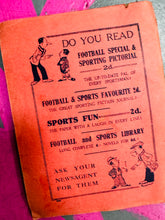 Load image into Gallery viewer, Albwm stamps ‘Football & Sports Favourite and Sports Fun’ hynod brin o 1922 / Very Rare ‘Football & Sports Favourite and Sports Fun’ stamp annual from 1922