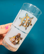 Load image into Gallery viewer, 6 gwydryn tal Retro morwrol Luminarc Ffrengig yn eu bocs gwreiddiol / Retro 6 nautical Luminarc French tumblers in their original box