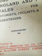Load image into Gallery viewer, Argraffiad cyntaf o atlas Pratt’s o ffyrdd Lloegr a Cymru o 1905 / First Edition of Pratt’s Road Atlas of England and Wales from 1905