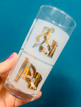 Load image into Gallery viewer, 6 gwydryn tal Retro morwrol Luminarc Ffrengig yn eu bocs gwreiddiol / Retro 6 nautical Luminarc French tumblers in their original box