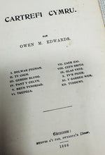 Load image into Gallery viewer, Llyfr Hynafol ‘Catrefi Cymru’ gan O.M.Edwards o 1896 / Antique book ‘Catrefi Cymru’ by O.M.Edwards from 1896