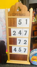 Load image into Gallery viewer, Dau fwrdd pren Emyn a Thonau / Two Emyn and Tonau wooden boards