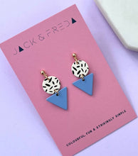 Load image into Gallery viewer, Clustlysau Mini Memphis Jack & Freda / Jack & Freda Mini Memphis Earrings