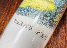 Load image into Gallery viewer, Rholbren wydr gwyn Hynafol wedi ei addurno gyda gwahanol ddarluniau o’r 1860au / Antique milk glass rolling pin decorated with various drawings from the 1860s