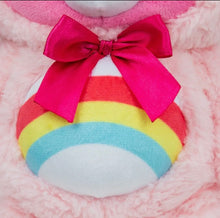 Load image into Gallery viewer, Tegan Care Bear Cheer Bear mewn hoodie  / Cheer Bear Care Bear toy in a hoodie

