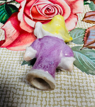 Load image into Gallery viewer, Hanner Ladi seramig pin cushion Vintage / Vintage ceramic Antique half Lady pin cushion
