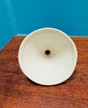 Load image into Gallery viewer, Twmffat ceramic du a gwyn Hynafol prin / Rare Antique black and white ceramic funnel
