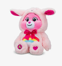 Load image into Gallery viewer, Tegan Care Bear Cheer Bear mewn hoodie  / Cheer Bear Care Bear toy in a hoodie
