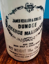 Load image into Gallery viewer, Jar Dundee Marmalade James Keiller &amp; son ltd Hynafol o’r 30au / Antique James Keiller &amp; son ltd Dundee Marmalade jar from the 30s
