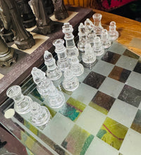 Load image into Gallery viewer, Set chess gwydr / Glass chess set
