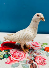 Load image into Gallery viewer, Ffigwr colomen wen cast iron yn sefyll / Cast iron standing white dove figure
