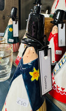 Load image into Gallery viewer, Gwenno y Ladi Gymreig seramig wedi ei gwneud â llaw / Handmade ceramic Gwenno the Welsh Ladi
