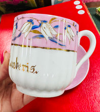 Load image into Gallery viewer, Cwpan a soser hynafol ‘A present from Llanberis’ / Antique ‘A present from Llanberis’ cup and saucer
