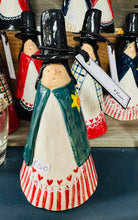Load image into Gallery viewer, Ffion y Ladi Gymreig seramig wedi ei gwneud â llaw / Handmade ceramic Ffion the Welsh Ladi
