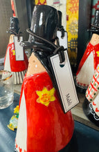 Load image into Gallery viewer, Mabli y Ladi Gymreig seramig wedi ei gwneud â llaw / Handmade ceramic Mabli the Welsh Ladi
