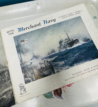 Load image into Gallery viewer, Llyfryn Vintage ‘With the Merchant Navy’ gan Charles Jarman o 1942 / Vintage ‘With the Merchant Navy’ booklet by Charles Jarman from 1942
