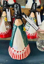 Load image into Gallery viewer, Gwen y Ladi Gymreig seramig wedi ei gwneud â llaw / Handmade ceramic Gwen the Welsh Ladi
