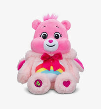 Load image into Gallery viewer, Tegan Care Bear Cheer Bear mewn hoodie  / Cheer Bear Care Bear toy in a hoodie
