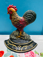 Load image into Gallery viewer, ‘Door Stop’ Cast Iron Ceiliog Vintage / Vintage Rooster Cast Iron door stop
