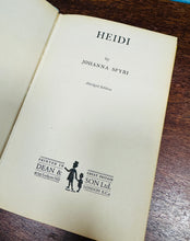 Load image into Gallery viewer, Llyfr ‘Heidi’ Vintage gan Dean’s Classics o’r 50au / Vintage ‘Heidi’ book by Dean’s Classics from the 50s
