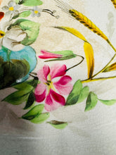 Load image into Gallery viewer, Plat gweini hirgrwn Hynafol wedi ei beintio â llaw / Hand painted Antique oval serving plate
