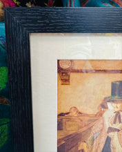 Load image into Gallery viewer, Print Vintage o ddarlun enwog ‘Salem’ o 1908 gan Sydney Curnow Vosper mewn ffrâm ddu / Vintage print of the famous 1908 painting ‘Salem’ by Sydney Curnow Vosper in a black frame
