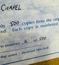 Load image into Gallery viewer, Print dyfrlliw Limited Edition o Gapel Twrgwyn, Bangor Uchaf gan yr artist Howard Mitchell / Limited Edition watercolour print of Capel Twrgwyn, Bangor Uchaf by artist Howard Mitchell
