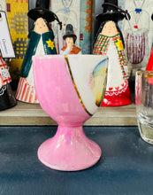Load image into Gallery viewer, Ecob Hynafol pinc ‘Welsh Costumes’ / Antique’Welsh Costumes’ pink eggcup
