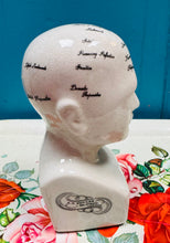 Load image into Gallery viewer, Pen Seramig Antiqued Phrenology bach / Small Antiqued Ceramic Phrenology head
