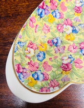 Load image into Gallery viewer, Powlen hirgrwn flodeuog Chintz Royal Winton Vintage / Vintage floral Chintz Royal Winton long oblong bowl
