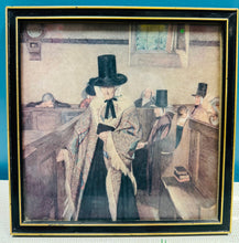 Load image into Gallery viewer, Print Vintage o ddarlun enwog ‘Salem’ o 1908 gan Sydney Curnow Vosper yn ei ffrâm wreiddiol / Framed Vintage print of the famous 1908 painting ‘Salem’ by Sydney Curnow Vosper in it’s original frame
