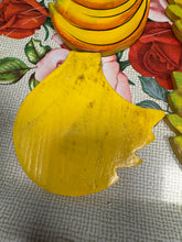 Load image into Gallery viewer, Set o 4 coaster pren Vintage banana / Vintage banana wooden coaster set of 4
