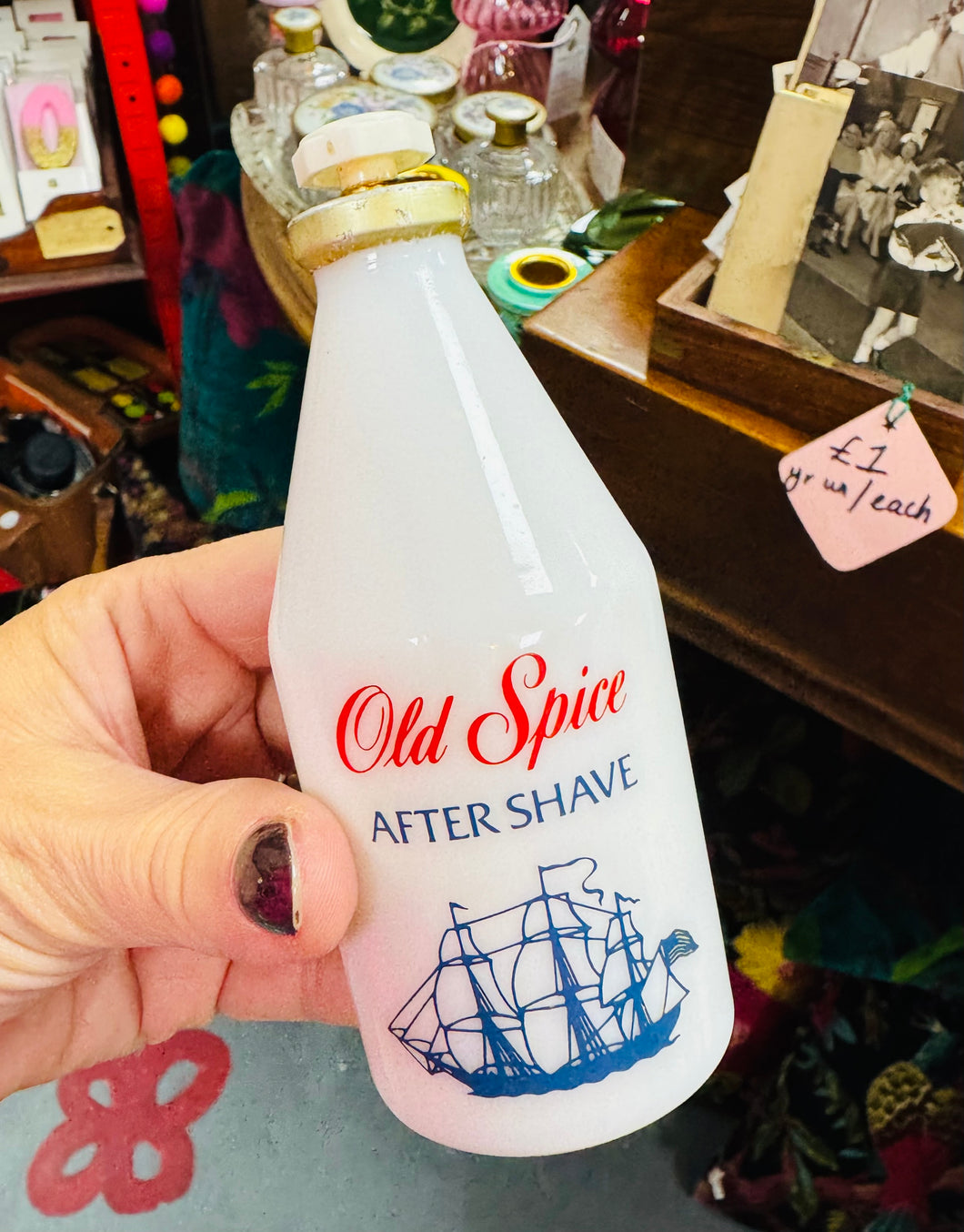 Potel After Shave Old Spice Vintage / Vintage Old Spice After Shave bottle