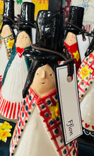 Load image into Gallery viewer, Ffion y Ladi Gymreig seramig wedi ei gwneud â llaw / Handmade ceramic Ffion the Welsh Ladi
