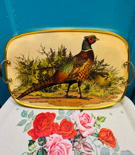 Load image into Gallery viewer, Hambwrdd Vintage Ffesantod o’r 70au / Vintage 1970s tray with Pheasants
