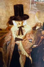 Load image into Gallery viewer, Print Vintage o ddarlun enwog ‘Salem’ o 1908 gan Sydney Curnow Vosper mewn ffrâm ddu / Vintage print of the famous 1908 painting ‘Salem’ by Sydney Curnow Vosper in a black frame
