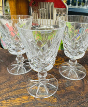 Load image into Gallery viewer, Set o 4 gwydryn crisial Vintage sherry / port / Set of 4 crystal sherry / port glasses
