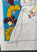 Load image into Gallery viewer, Llian sychu llestri Babycham linen Vintage o’r 70au / Vintage linen Babycham tea towell from the 70s
