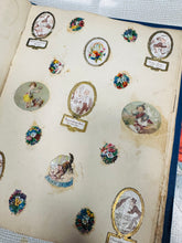 Load image into Gallery viewer, Llyfr Scrap 30 tudalen Hynafol Fictoraidd / Antique Victorian 30 page Scrap Book
