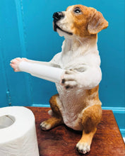 Load image into Gallery viewer, Ci caredig y daliwr papur toilet  / Helpful Hound toilet roll holder
