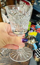 Load image into Gallery viewer, Set o 3 gwydryn crisial Vintage port / sherry / Set of 3 crystal port / sherry glasses
