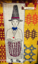 Load image into Gallery viewer, Ffrâm Lowri y Ladi Gymreig wedi’i frodio â llaw / Framed hand embroidered Lowri the Welsh Lady

