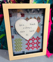 Load image into Gallery viewer, Ffrâm ‘Mam bach annwyl, Mam bach fi’ / ‘Mam bach annwyl, Mam bach fi’ frame
